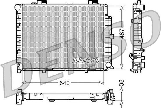 Denso DRM17087 - Jäähdytin,moottorin jäähdytys inparts.fi