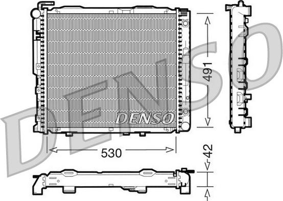 Denso DRM17037 - Jäähdytin,moottorin jäähdytys inparts.fi