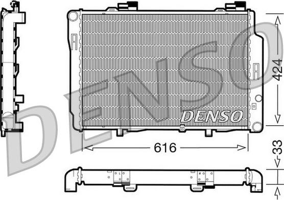 Denso DRM17070 - Jäähdytin,moottorin jäähdytys inparts.fi