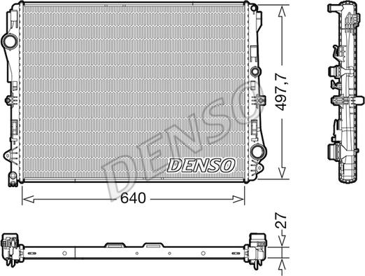 Denso DRM17116 - Jäähdytin,moottorin jäähdytys inparts.fi