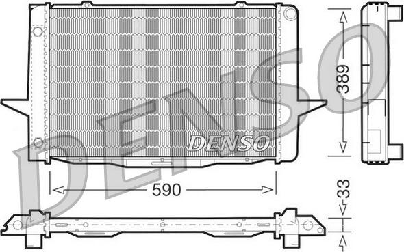 Denso DRM33041 - Jäähdytin,moottorin jäähdytys inparts.fi