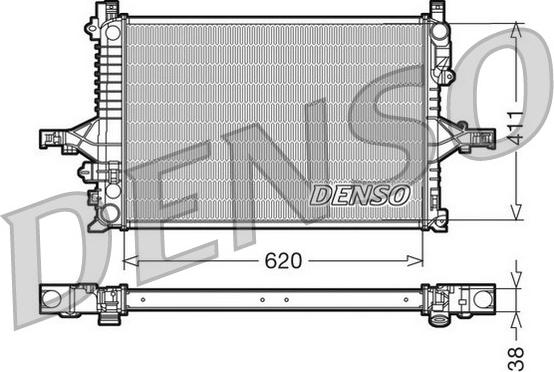 Denso DRM33065 - Jäähdytin,moottorin jäähdytys inparts.fi