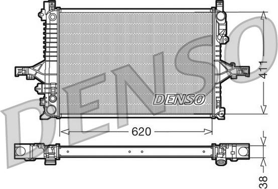 Denso DRM33066 - Jäähdytin,moottorin jäähdytys inparts.fi