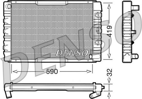 Denso DRM33034 - Jäähdytin,moottorin jäähdytys inparts.fi