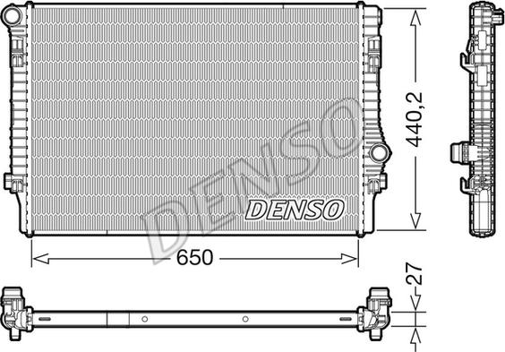 Denso DRM32049 - Jäähdytin,moottorin jäähdytys inparts.fi