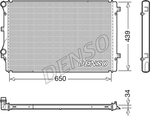 Denso DRM32041 - Jäähdytin,moottorin jäähdytys inparts.fi