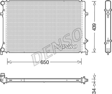 Denso DRM32042 - Jäähdytin,moottorin jäähdytys inparts.fi