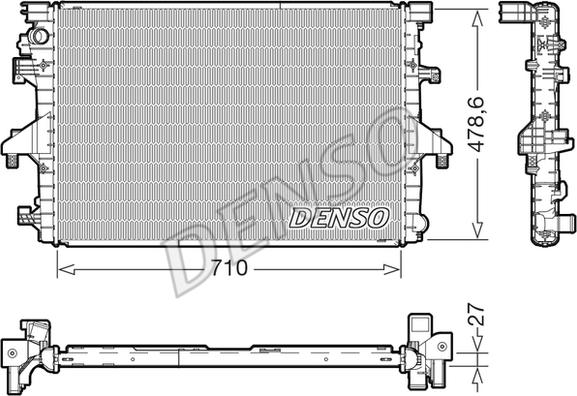 Denso DRM32055 - Jäähdytin,moottorin jäähdytys inparts.fi