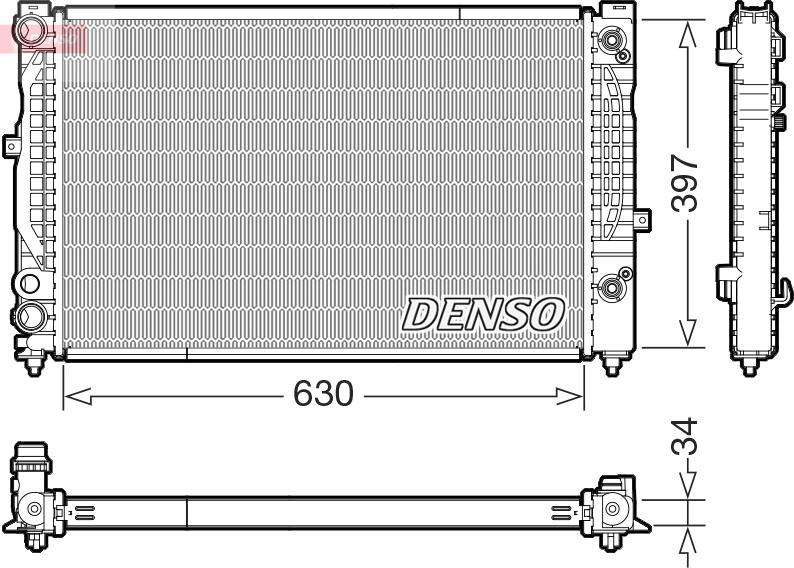 Denso DRM32056 - Jäähdytin,moottorin jäähdytys inparts.fi