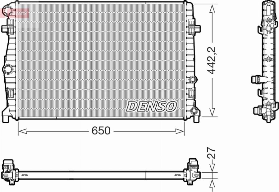 Denso DRM32058 - Jäähdytin,moottorin jäähdytys inparts.fi