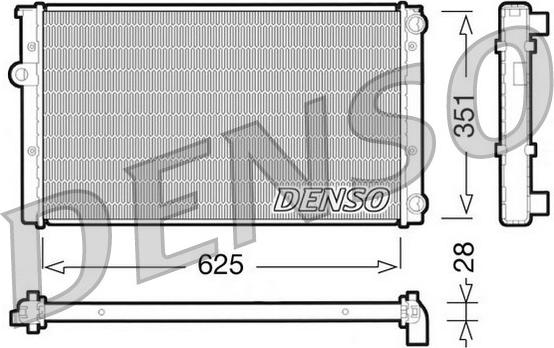 Denso DRM32009 - Jäähdytin,moottorin jäähdytys inparts.fi