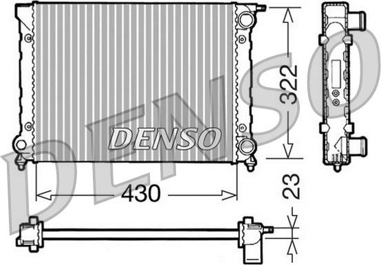 Denso DRM32004 - Jäähdytin,moottorin jäähdytys inparts.fi