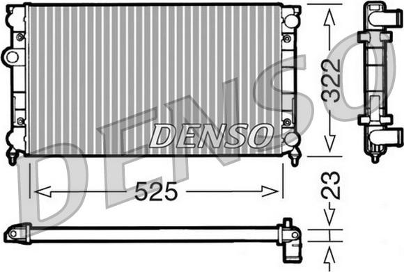 Denso DRM32006 - Jäähdytin,moottorin jäähdytys inparts.fi