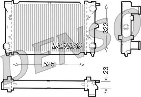 Denso DRM32003 - Jäähdytin,moottorin jäähdytys inparts.fi