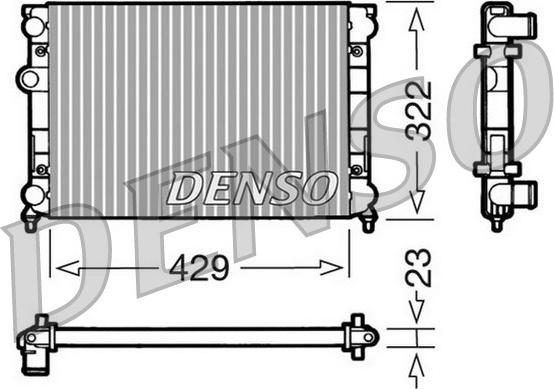 Denso DRM32007 - Jäähdytin,moottorin jäähdytys inparts.fi