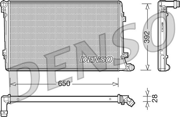 Denso DRM32019 - Jäähdytin,moottorin jäähdytys inparts.fi