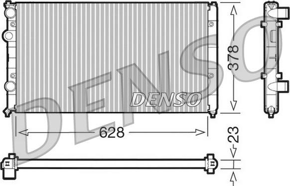 Denso DRM32035 - Jäähdytin,moottorin jäähdytys inparts.fi