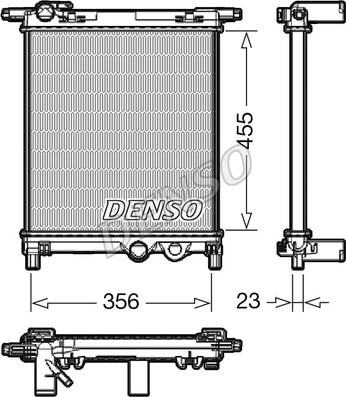 Denso DRM32036 - Jäähdytin,moottorin jäähdytys inparts.fi