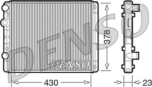 Denso DRM32030 - Jäähdytin,moottorin jäähdytys inparts.fi