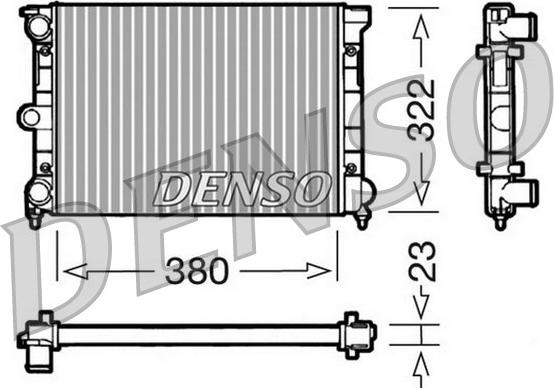 Denso DRM32032 - Jäähdytin,moottorin jäähdytys inparts.fi