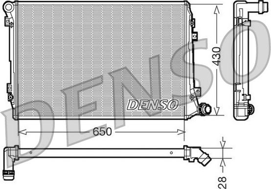 Denso DRM32037 - Jäähdytin,moottorin jäähdytys inparts.fi