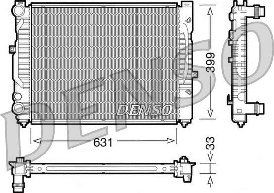 Denso DRM32029 - Jäähdytin,moottorin jäähdytys inparts.fi