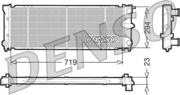 Denso DRM32026 - Jäähdytin,moottorin jäähdytys inparts.fi