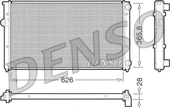 Denso DRM32027 - Jäähdytin,moottorin jäähdytys inparts.fi