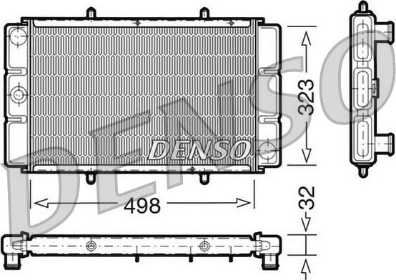 Denso DRM24010 - Jäähdytin,moottorin jäähdytys inparts.fi