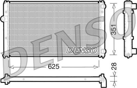 Denso DRM26001 - Jäähdytin,moottorin jäähdytys inparts.fi