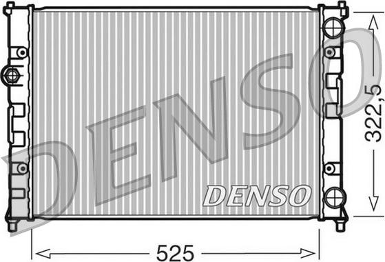 Denso DRM26008 - Jäähdytin,moottorin jäähdytys inparts.fi