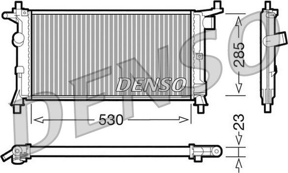 Denso DRM20037 - Jäähdytin,moottorin jäähdytys inparts.fi