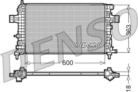 Denso DRM20101 - Jäähdytin,moottorin jäähdytys inparts.fi