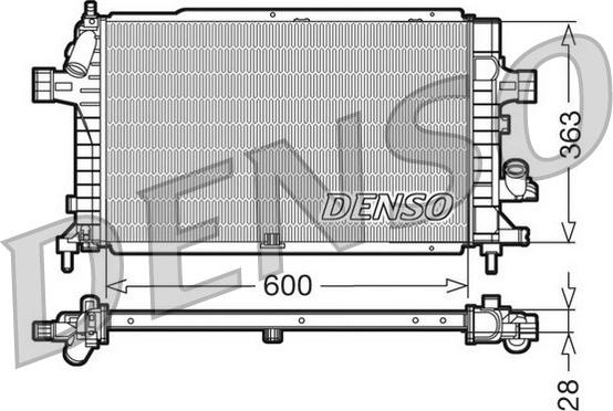 Denso DRM20102 - Jäähdytin,moottorin jäähdytys inparts.fi