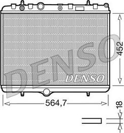 Denso DRM21055 - Jäähdytin,moottorin jäähdytys inparts.fi