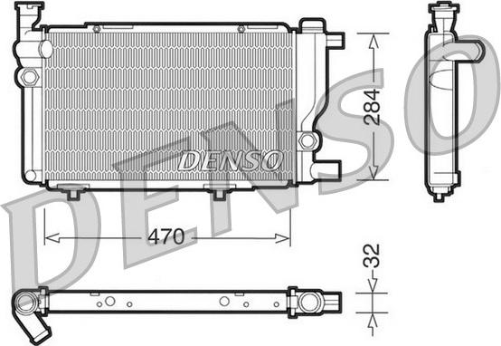 Denso DRM21013 - Jäähdytin,moottorin jäähdytys inparts.fi