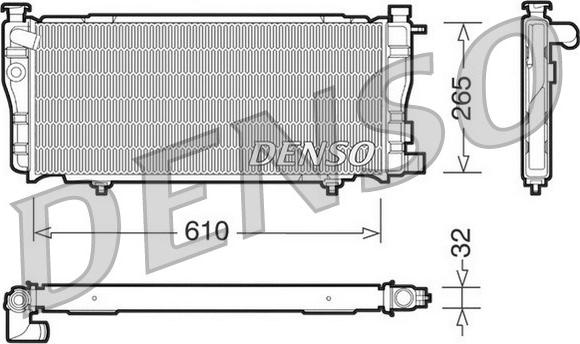 Denso DRM21012 - Jäähdytin,moottorin jäähdytys inparts.fi