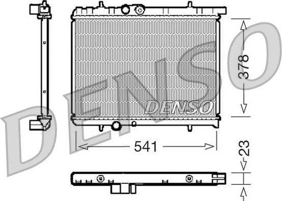 Denso DRM21031 - Jäähdytin,moottorin jäähdytys inparts.fi