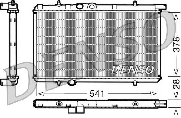 Denso DRM21021 - Jäähdytin,moottorin jäähdytys inparts.fi