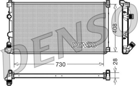 Denso DRM23092 - Jäähdytin,moottorin jäähdytys inparts.fi