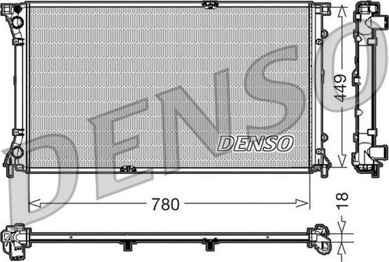 Denso DRM23097 - Jäähdytin,moottorin jäähdytys inparts.fi