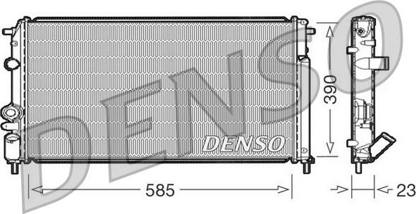 Denso DRM23053 - Jäähdytin,moottorin jäähdytys inparts.fi