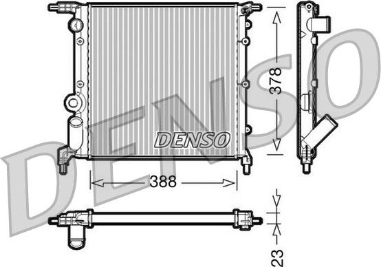 Denso DRM23006 - Jäähdytin,moottorin jäähdytys inparts.fi