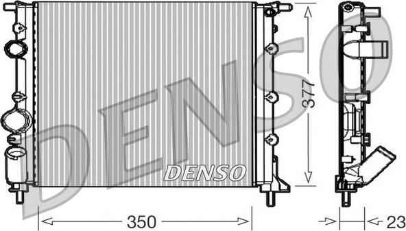 Denso DRM23010 - Jäähdytin,moottorin jäähdytys inparts.fi