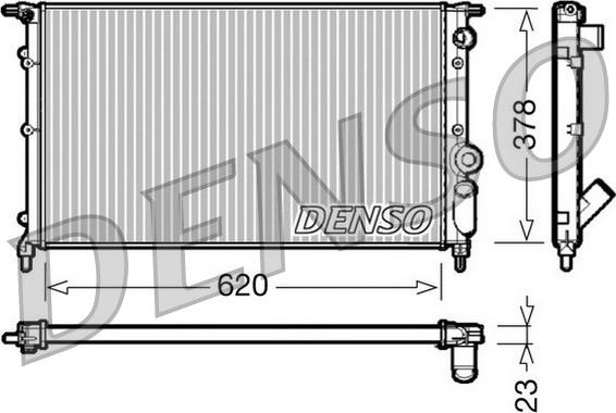 Denso DRM23022 - Jäähdytin,moottorin jäähdytys inparts.fi