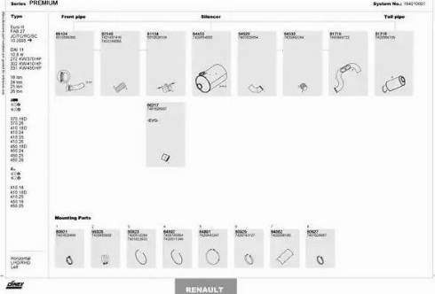 Dinex 164010001 - Pakoputkisto inparts.fi