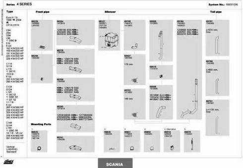 Dinex 168001006 - Pakoputkisto inparts.fi