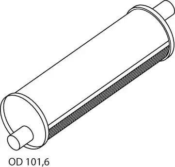 Dinex 21303 - Keski / takaäänenvaimentaja inparts.fi