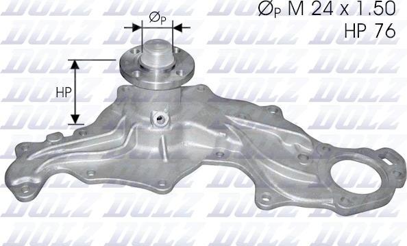 DOLZ F122 - Vesipumppu inparts.fi