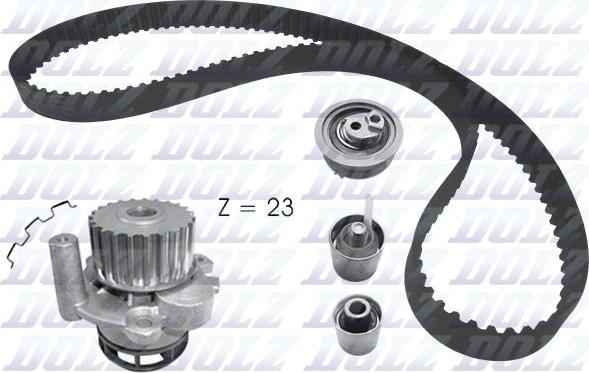 DOLZ KD165 - Vesipumppu + jakohihnasarja inparts.fi